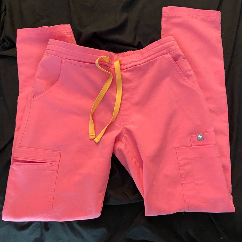 Figs Neon Pink Yola Scrub Pants XXSP